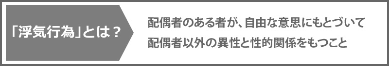 浮気行為とは?
